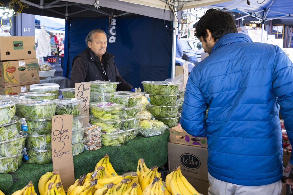 Shoppers can find a wide range of produce at Haymarket, open rain or shine on Fridays and Saturdays weekly. 