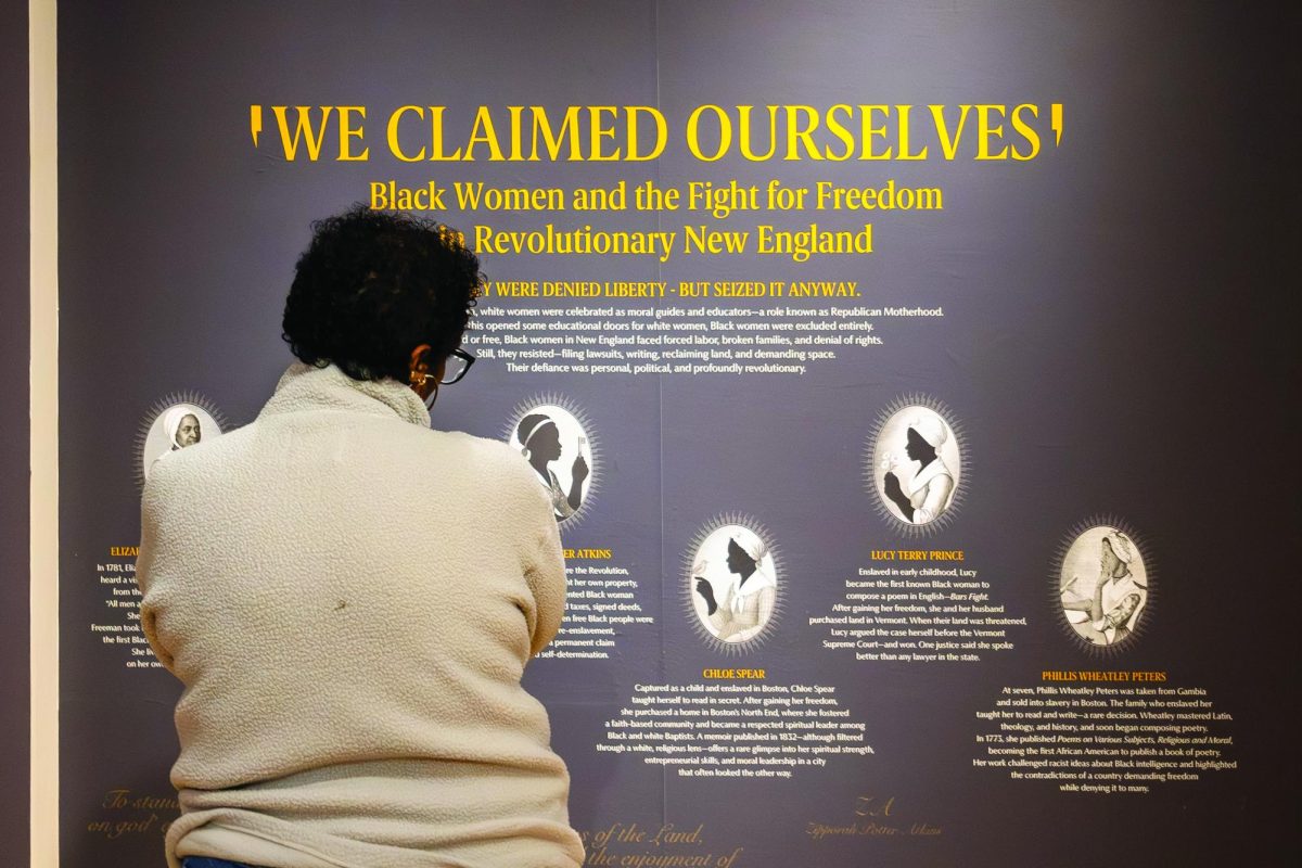 “Black Voices of the Revolution: Liberty, Emancipation, and the Struggle for Independence” is currently on view at the Museum of African 
American History. EJ Bunjo for The Mass Media