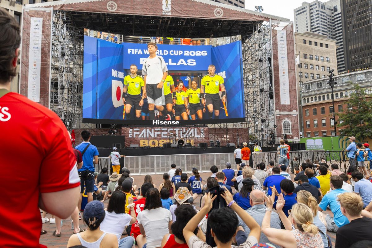Bostonians and visitors at Boston's FIFA Fan Festival